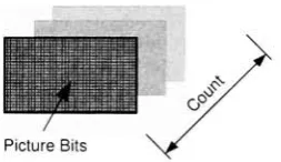 Figure 1.2: Digital representation of uncompressed video in terms of data size.