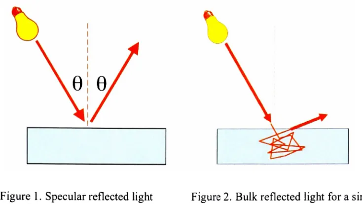 Figure 1. Specular reflected light