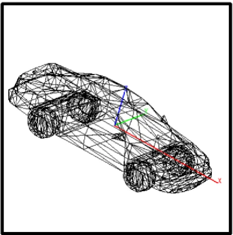Figure 1.  The original mesh of the 3D car model. 