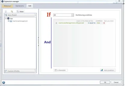 Figure 5: In Figure 5 is presented how business rules are used in order to route the user access management process