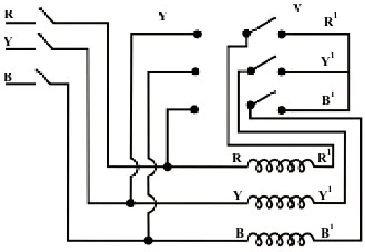 Fig. 33.2c, need be used, thus making it simple. As shown later, this is an auto-transformer starter with the voltage ratio as 57.7%