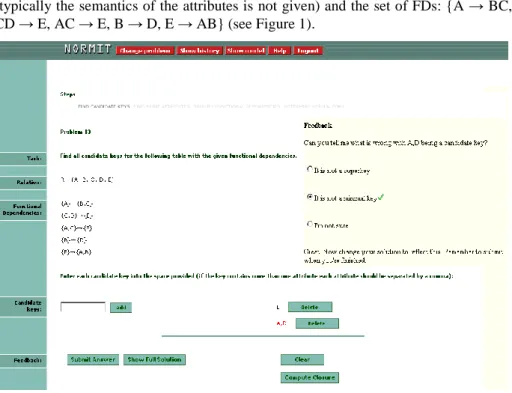 Fig. 1. A screenshot of NORMIT