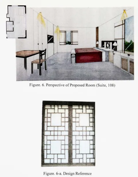 Figure. 6. Perspective of Proposed Room (Suite, 108)