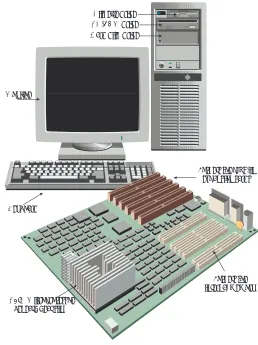 Figure 1-5     A desktop computer system.