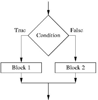 Figure 2-1. Workflow of an if-then statement in coding. The parser comes in and reads the condition statement