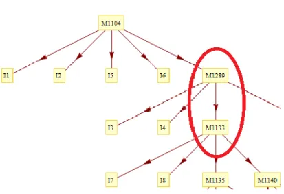 Figure 2 The graph before the merge of skills M1289 and M1133