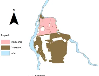 Figure 2. An aerial photograph of the study area. 