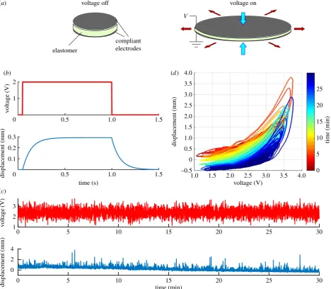 Figure 1. Dielectric elastomer actuators (DEAs) are difficult to control. (DEA samples to filtered white noise