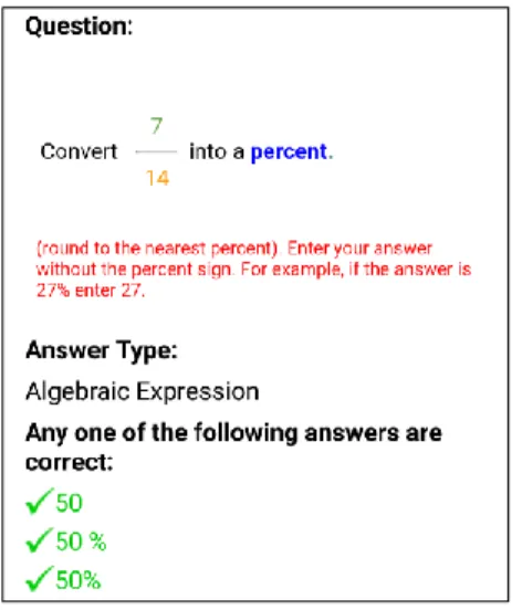 Figure 2 Answer display with multiple correct answers