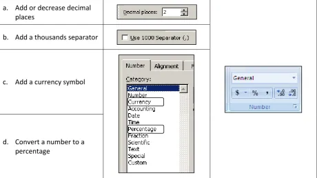 Figure ‎1-1: You can choose from among several ways to display dates in Excel 
