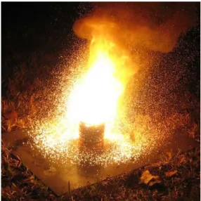 Fig. 2. Obtaining of chromium through aluminothermic reactions 