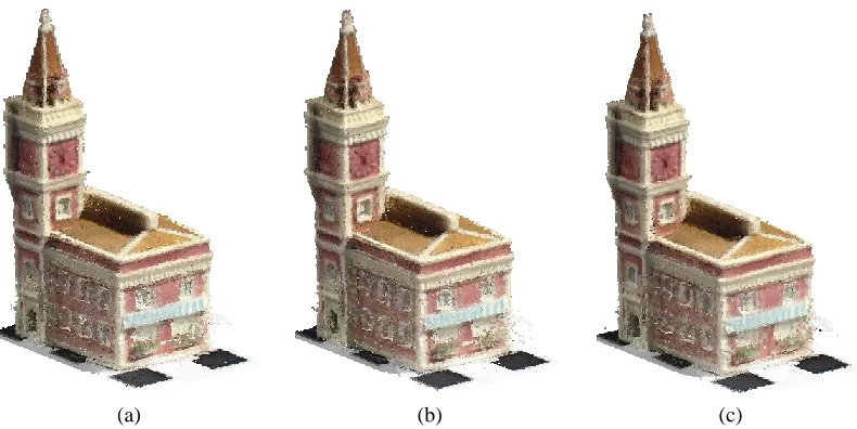 Figure 11: Two of the seventeen reference views of the ghirardelli scene.