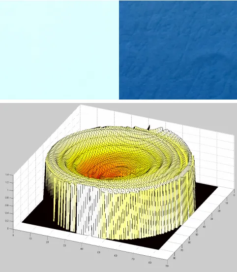 Figure 2.  Images for lighting directions corresponding to maximum first order empirical entropy (left) and maximum JPEG-LS compressed size (right).