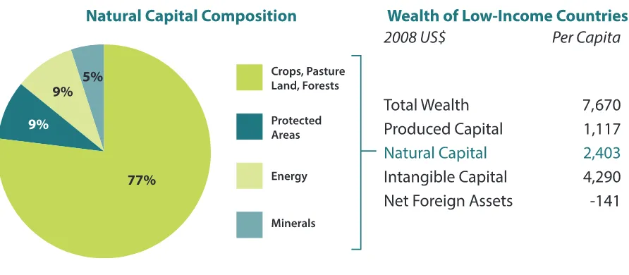 Figure 8. Reprinted from World Bank Environment Brief on Natural Capital Accounting. The composition of natural capital of Low-Income Countries3