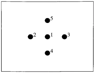 Figure 1.1: The 5 point'dithered' cross pattern