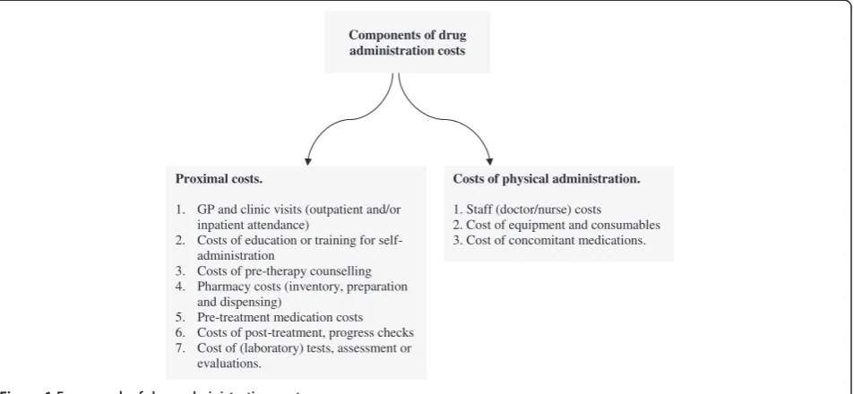 Figure 1 Framework of drug administration costs.