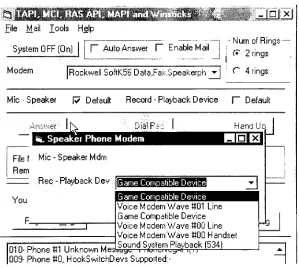 Figure 4.3.1. Microphone- Speaker Option