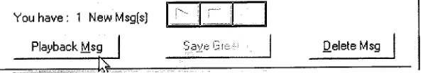 Figure 4.10. Playback New / Old Message and Greetings