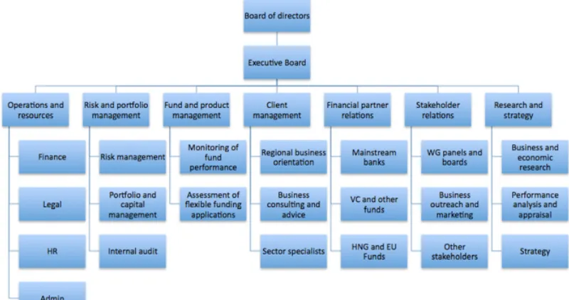 Figure 2: Proposed organisational structure for the DBW. 