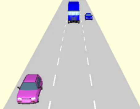 Figure 6. Visualisation in VISSIM.