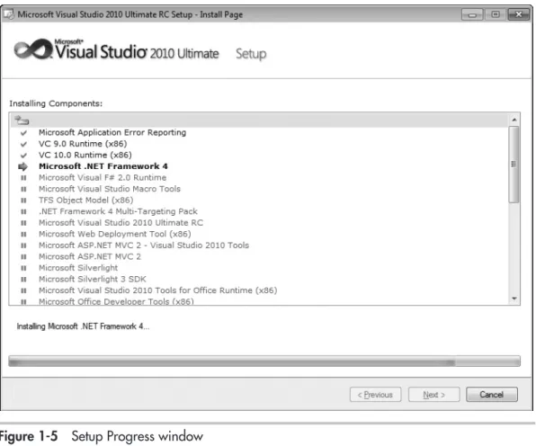 Figure 1-5   Setup Progress window