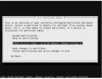 Figure 1-15. Select the hard disk on which you want to create partitions and volumes.