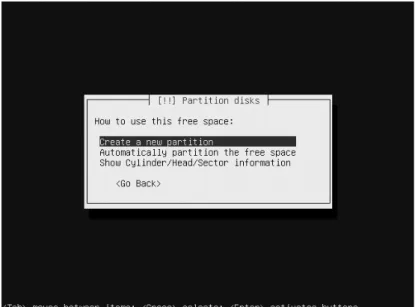 Figure 1-17. You first have to create two traditional partitions, even if you want to create an LVM-based setup.