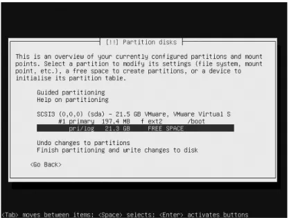 Figure 1-19. Select the available free space again to create the LVM partition.