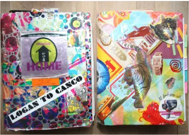Fig 1. Sketchbook covers 