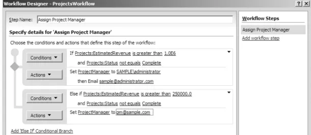 Figure 2-6. SharePoint Designer’s workflow tool