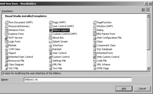 Figure 4-5. Adding ribbon support