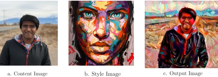 Figure 2.4: Neural art style transfer