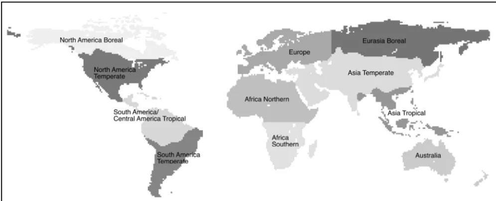 Figure 2. TransCom region map.