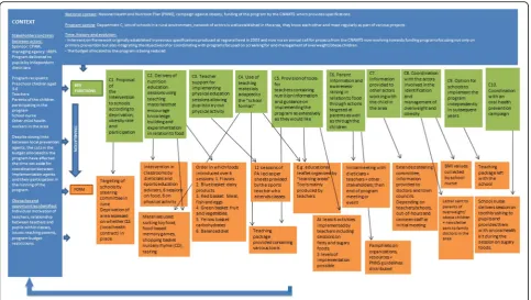 Fig. 5 Description of the “Eat Well and Move” intervention in department C using the FIC model