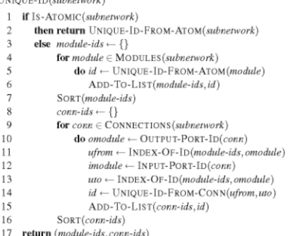Figure 5:  Pseudocode for the vistrail execution algorithm with cache manage­
