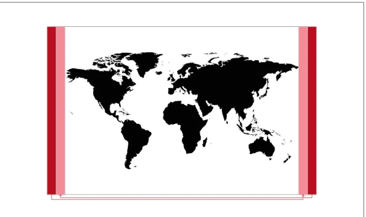 Figure 6: Wrapping features overlapping the 180 degrees meridian