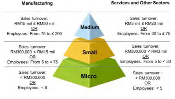 Figure 1.1: Detailed Definition of Category, Namely Micro, Small and Medium 