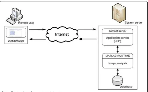 Figure 1 The main scheme of remote image analysis system.