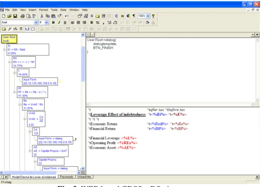 Fig. 3. WEB based GDSS – DScript content 