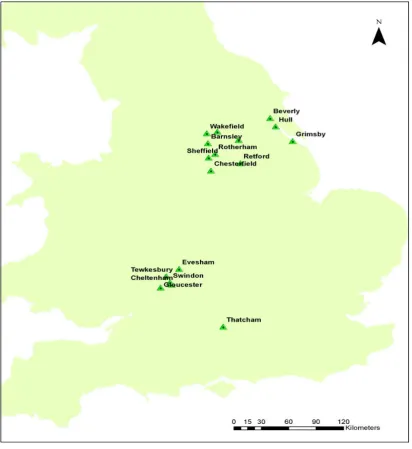 Figure 5.1 Survey Site Locations 