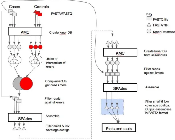 Figure 1: The PlasmidTron algorithm. FASTQ files are denoted as squares, FASTA files as 307 