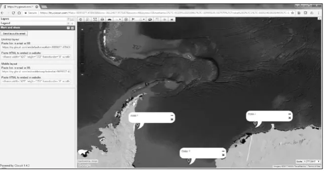 Fig. 8. Display of sampling points in the GIS system 