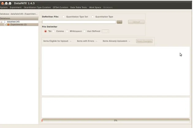 Figure 2.4: Tool for bulk import of ontological data types.