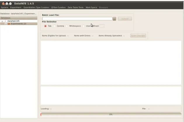 Figure 2.5: Tool for bulk import of data.