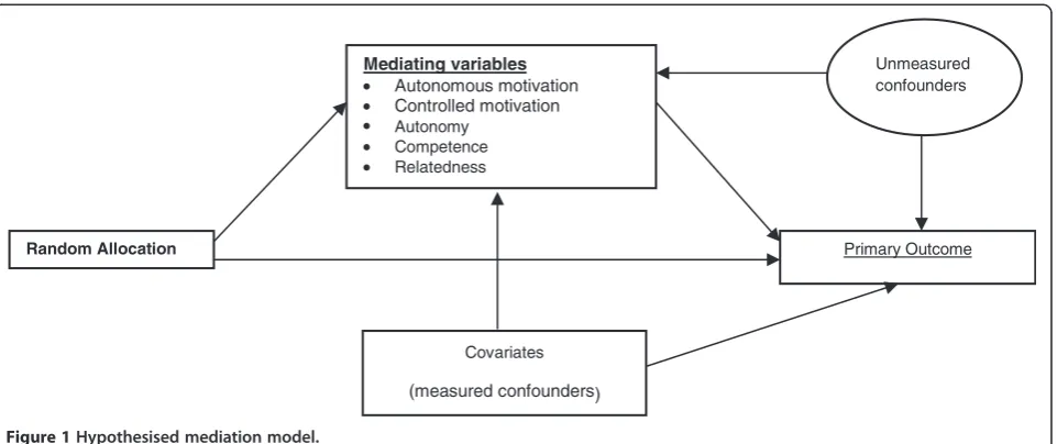 Figure 1 Hypothesised mediation model.