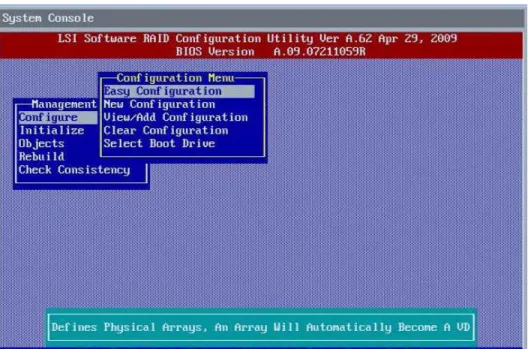 Figure 6  LSI Software RAID Configuration Menu