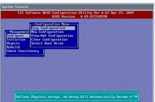 Figure 7  Configuration Menu Screen
