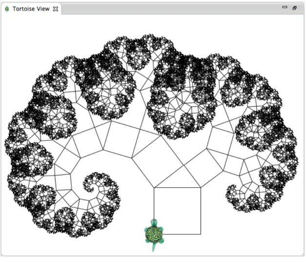 Figure 12.1.: Tortoise takes a rest after running the Pythagoras example