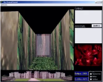 Fig. 1. Closed door in a virtual woods world