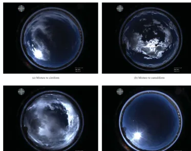 Figure 7. Some misclassiﬁed all-sky images.